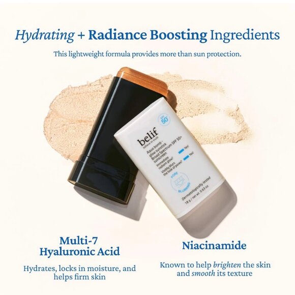 Belif Aqua Bomb Glow Sunstick SPF 50+ — Radiant Hydration & UV Protection Stick - Picture 10 of 13